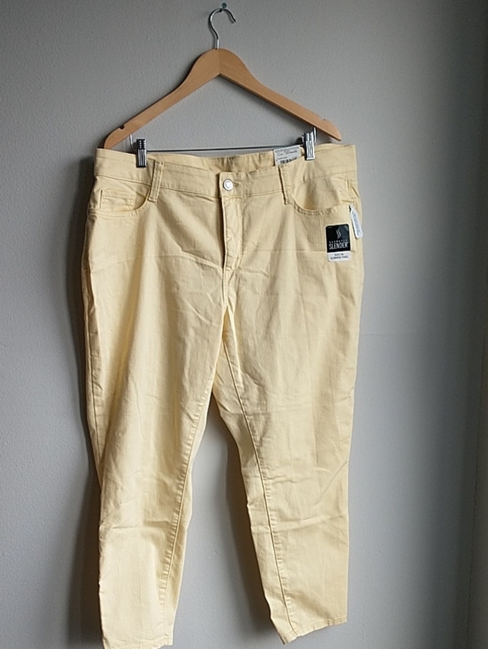 St. John's Bay Pale Yellow Ankle Crop Jeans